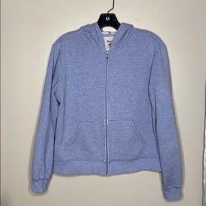 Gorgeous light blue zip up sweatshirt!